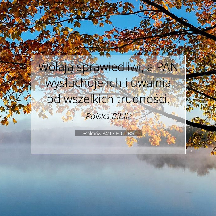 Psalmów 34:17 Komentarz Biblijny