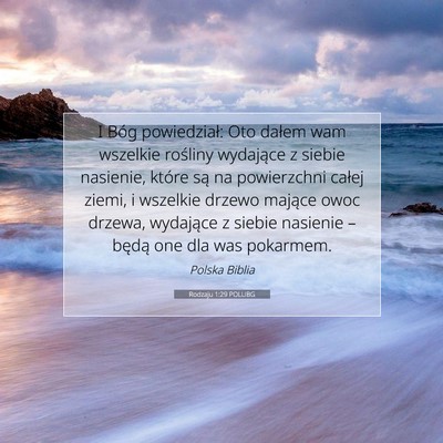 Rodzaju 1:29 POLUBG Obraz Wersetu Biblijnego
