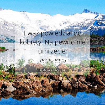 Rodzaju 3:4 POLUBG Obraz Wersetu Biblijnego