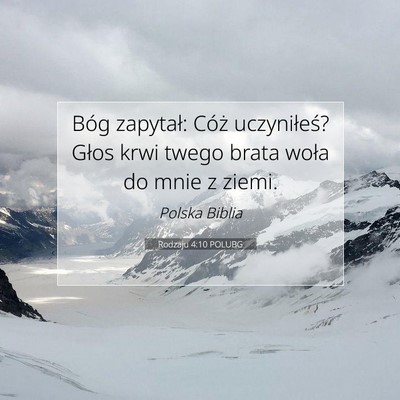 Rodzaju 4:10 POLUBG Obraz Wersetu Biblijnego