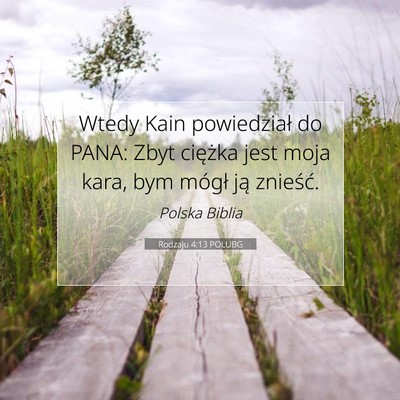 Rodzaju 4:13 POLUBG Obraz Wersetu Biblijnego