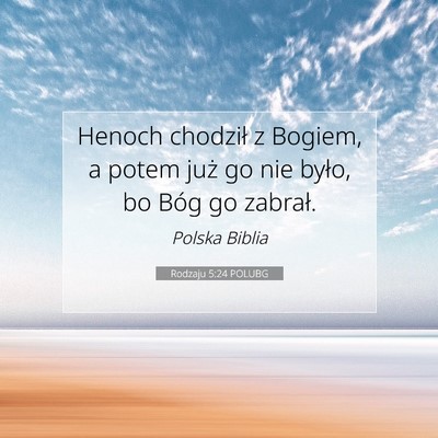 Rodzaju 5:24 POLUBG Obraz Wersetu Biblijnego