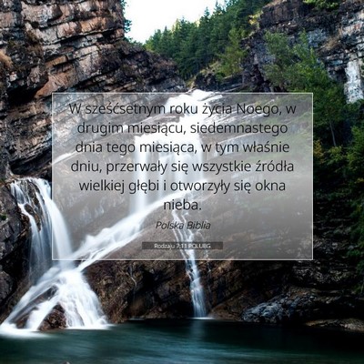 Rodzaju 7:11 POLUBG Obraz Wersetu Biblijnego