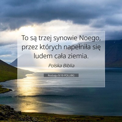 Rodzaju 9:19 POLUBG Obraz Wersetu Biblijnego