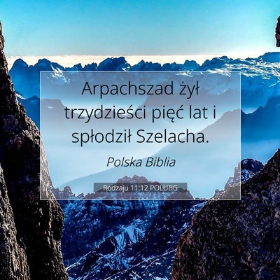 Rodzaju 11:12 POLUBG Obraz Wersetu Biblijnego