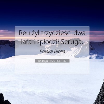 Rodzaju 11:20 POLUBG Obraz Wersetu Biblijnego