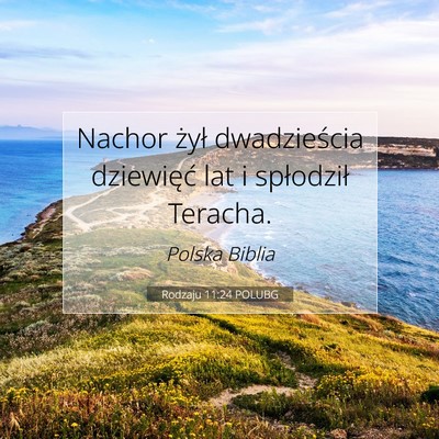 Rodzaju 11:24 Werset Biblijny Wyjaśniony