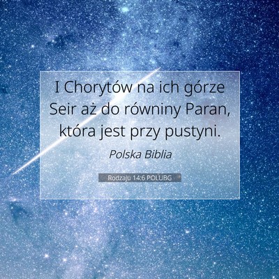 Rodzaju 14:6 POLUBG Obraz Wersetu Biblijnego