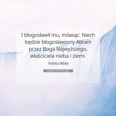 Rodzaju 14:19 POLUBG Obraz Wersetu Biblijnego