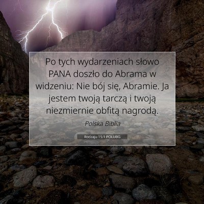 Rodzaju 15:1 POLUBG Obraz Wersetu Biblijnego