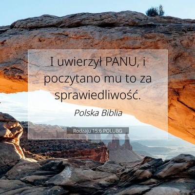 Rodzaju 15:6 POLUBG Obraz Wersetu Biblijnego