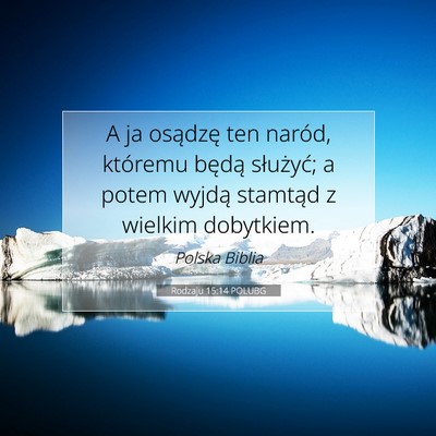 Rodzaju 15:14 POLUBG Obraz Wersetu Biblijnego