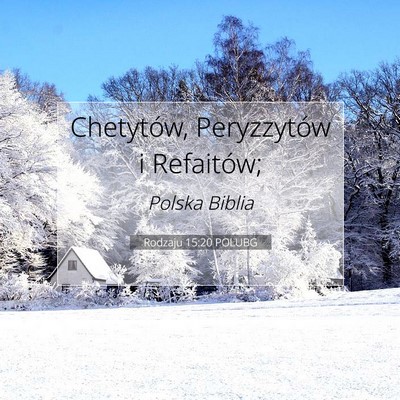 Rodzaju 15:20 POLUBG Obraz Wersetu Biblijnego