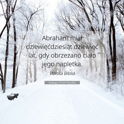 Rodzaju 17:24 POLUBG Obraz Wersetu Biblijnego