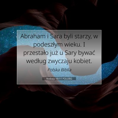 Rodzaju 18:11 POLUBG Obraz Wersetu Biblijnego
