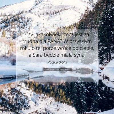 Rodzaju 18:14 POLUBG Obraz Wersetu Biblijnego