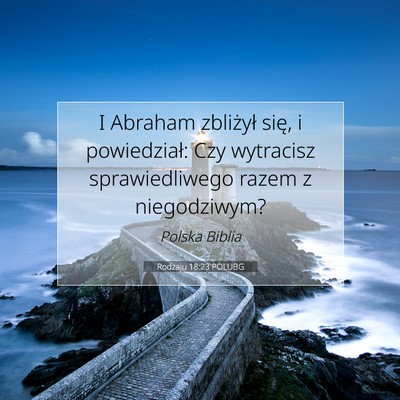 Rodzaju 18:23 POLUBG Obraz Wersetu Biblijnego