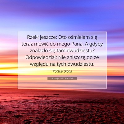 Rodzaju 18:31 POLUBG Obraz Wersetu Biblijnego