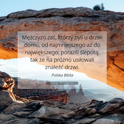 Rodzaju 19:11 POLUBG Obraz Wersetu Biblijnego