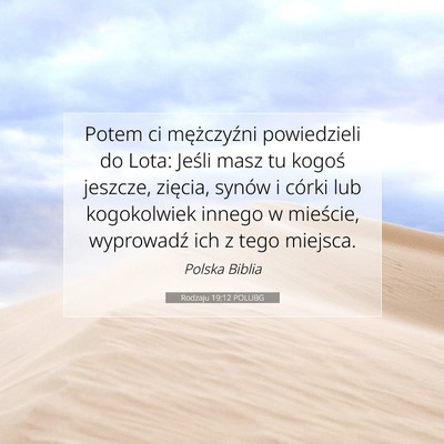 Rodzaju 19:12 POLUBG Obraz Wersetu Biblijnego