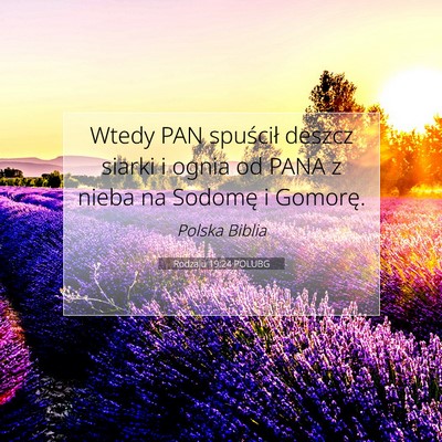 Rodzaju 19:24 POLUBG Obraz Wersetu Biblijnego