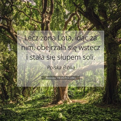 Rodzaju 19:26 POLUBG Obraz Wersetu Biblijnego