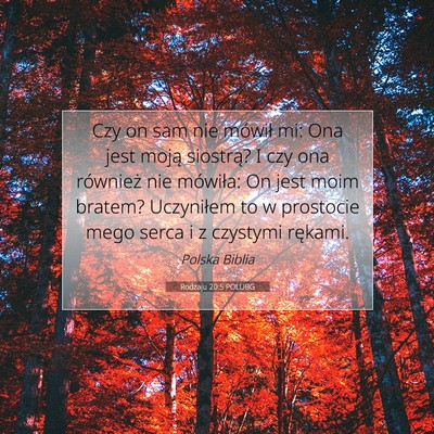 Rodzaju 20:5 POLUBG Obraz Wersetu Biblijnego