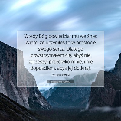 Rodzaju 20:6 POLUBG Obraz Wersetu Biblijnego