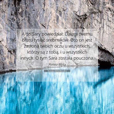 Rodzaju 20:16 POLUBG Obraz Wersetu Biblijnego