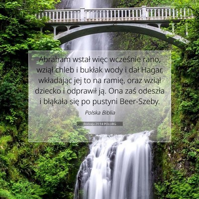 Rodzaju 21:14 POLUBG Obraz Wersetu Biblijnego