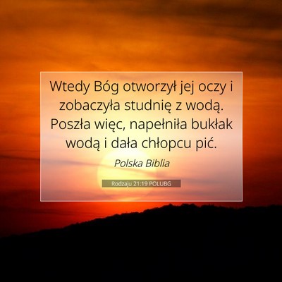 Rodzaju 21:19 POLUBG Obraz Wersetu Biblijnego