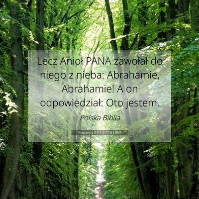 Rodzaju 22:11 POLUBG Obraz Wersetu Biblijnego