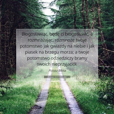 Rodzaju 22:17 POLUBG Obraz Wersetu Biblijnego