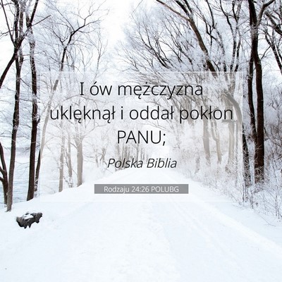 Rodzaju 24:26 POLUBG Obraz Wersetu Biblijnego