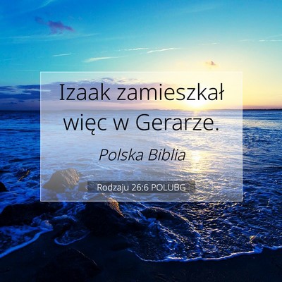 Rodzaju 26:6 POLUBG Obraz Wersetu Biblijnego