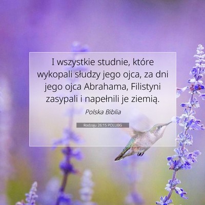 Rodzaju 26:15 POLUBG Obraz Wersetu Biblijnego