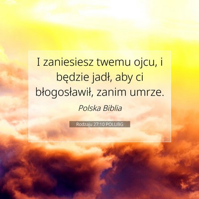 Rodzaju 27:10 POLUBG Obraz Wersetu Biblijnego