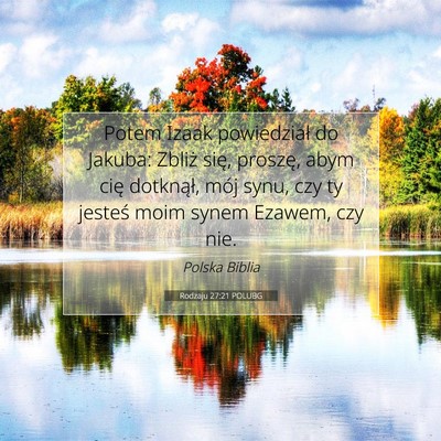 Rodzaju 27:21 POLUBG Obraz Wersetu Biblijnego