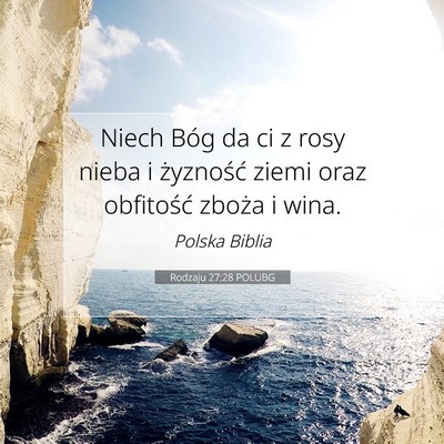 Rodzaju 27:28 POLUBG Obraz Wersetu Biblijnego