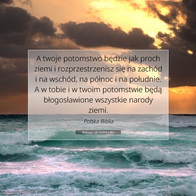 Rodzaju 28:14 POLUBG Obraz Wersetu Biblijnego