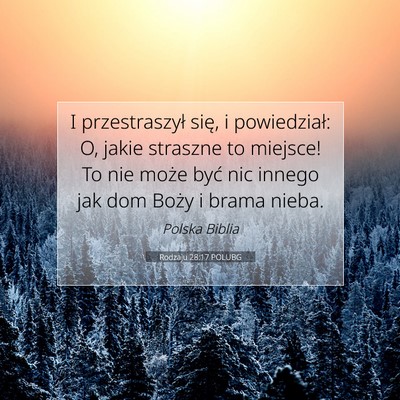Rodzaju 28:17 POLUBG Obraz Wersetu Biblijnego