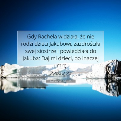 Rodzaju 30:1 POLUBG Obraz Wersetu Biblijnego