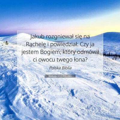 Rodzaju 30:2 POLUBG Obraz Wersetu Biblijnego