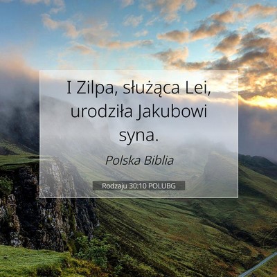 Rodzaju 30:10 POLUBG Obraz Wersetu Biblijnego
