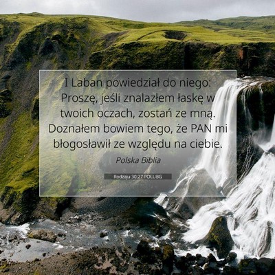 Rodzaju 30:27 POLUBG Obraz Wersetu Biblijnego