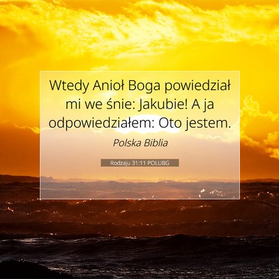 Rodzaju 31:11 POLUBG Obraz Wersetu Biblijnego
