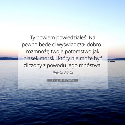 Rodzaju 32:12 POLUBG Obraz Wersetu Biblijnego