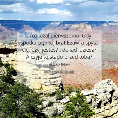 Rodzaju 32:17 POLUBG Obraz Wersetu Biblijnego