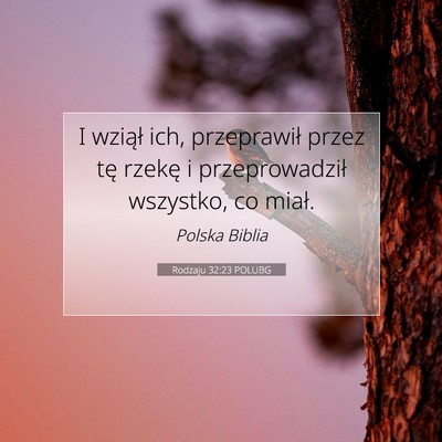 Rodzaju 32:23 Werset Biblijny Wyjaśniony