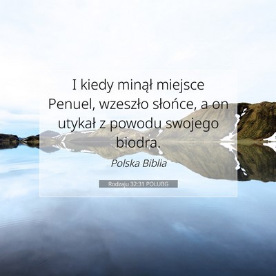 Rodzaju 32:31 POLUBG Obraz Wersetu Biblijnego